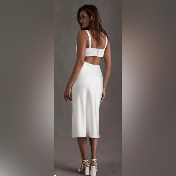 NWT Sachin + Babi White Backless Sheath Dress size 8 - Picture 2 of 6